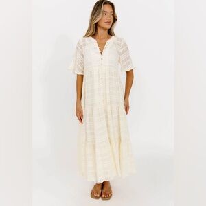 NWT Worth Collective Kristin Tiered Woven Maxi Dress - Bump Friendly